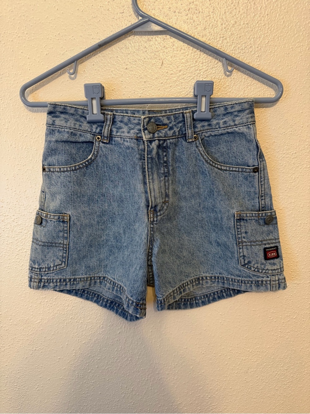 UNIONBAY Light Blue Denim Cargo Shorts - Women's